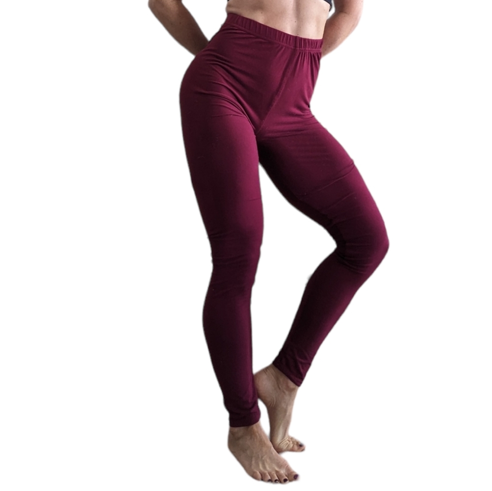 Nex Mix Burgundy Leggings - Picture 2 of 4